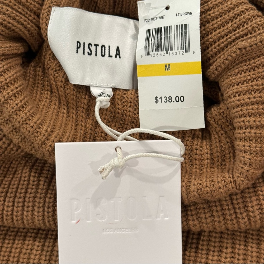PISTOLA Brandy Turtleneck Pullover in Walnut - Picture 7 of 8